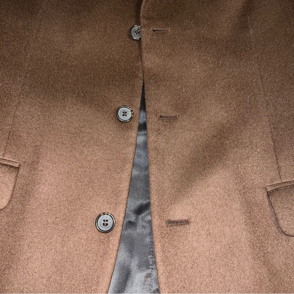 Michael Kors Trench Coat 40 L Brown Wool Blend - Picture 8 of 11